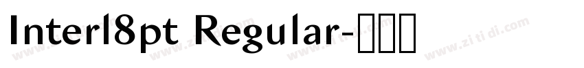 Interl8pt Regular字体转换
